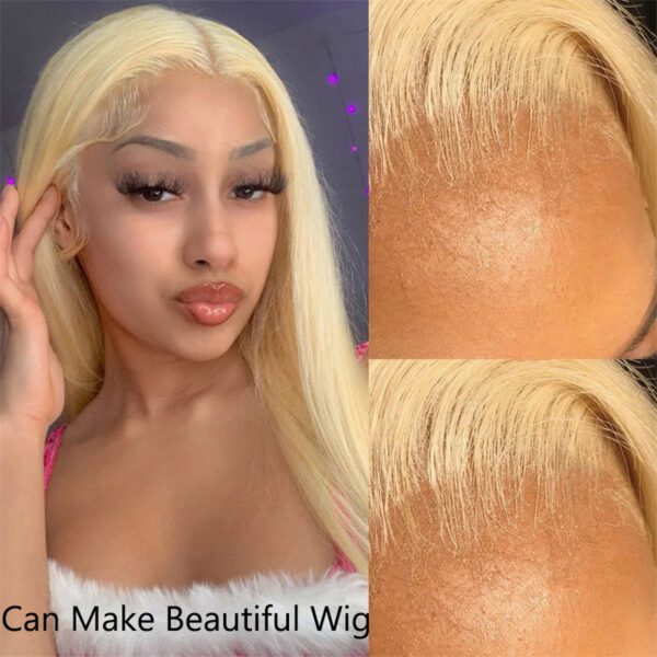 #613 HD Lace Closure Virgin Hair Natural Straight Lace Frontal Closure - Image 3